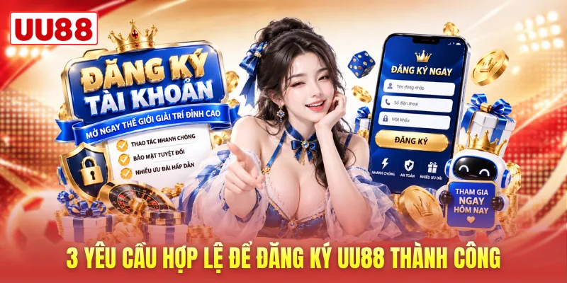 3 yêu cầu hợp lệ để đăng ký UU88 thành công 3 yêu cầu hợp lệ để đăng ký UU88 thành công